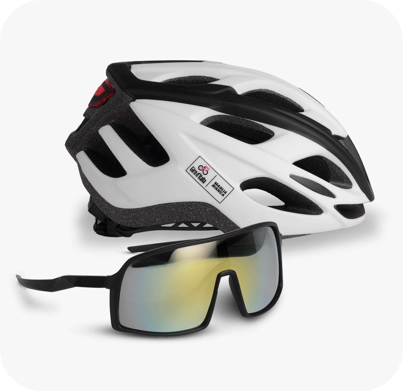 Casco e occhiali bici​