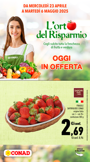 ORTO DEL RISPARMIO SETTIMANA CONAD