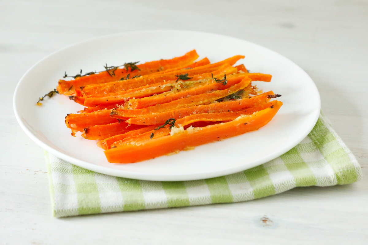 Carote al forno con parmigiano
