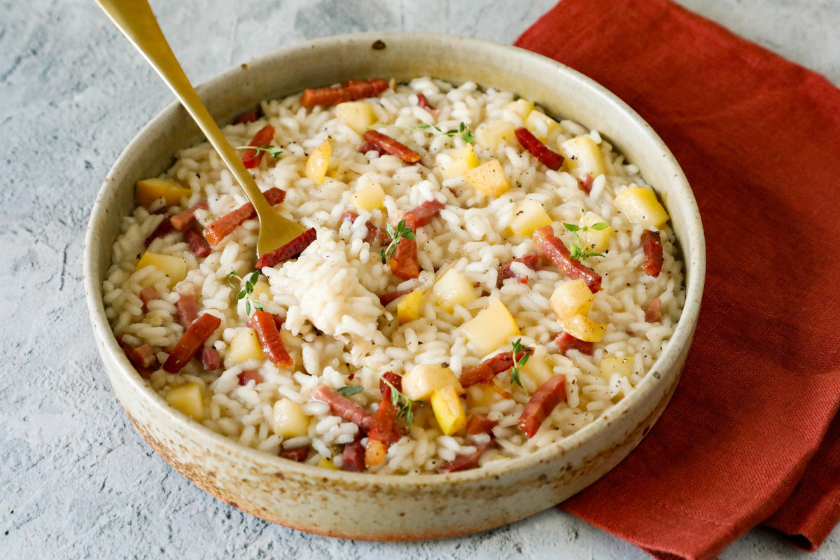 Risotto Mele e Speck