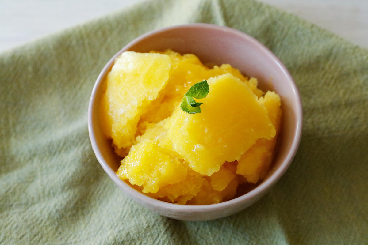 Sorbetto Mango e Zenzero, fresco e leggero