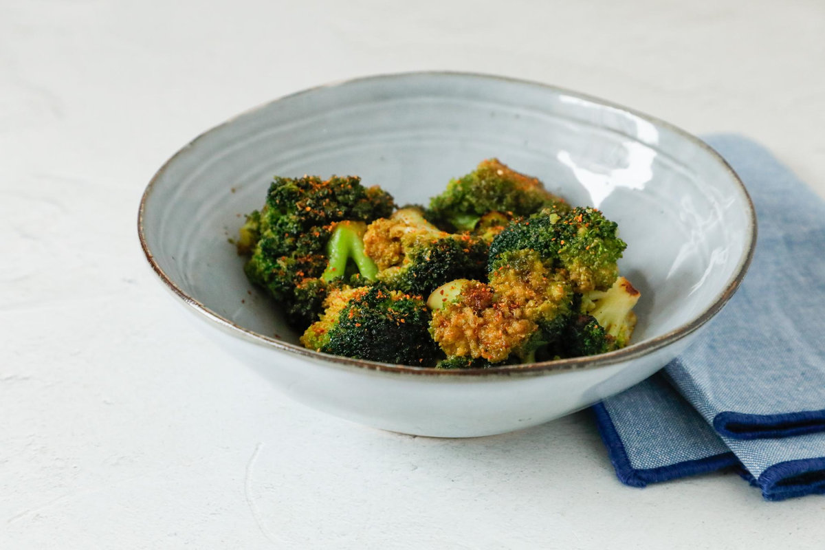 Broccoli in padella marinati con salsa di soia
