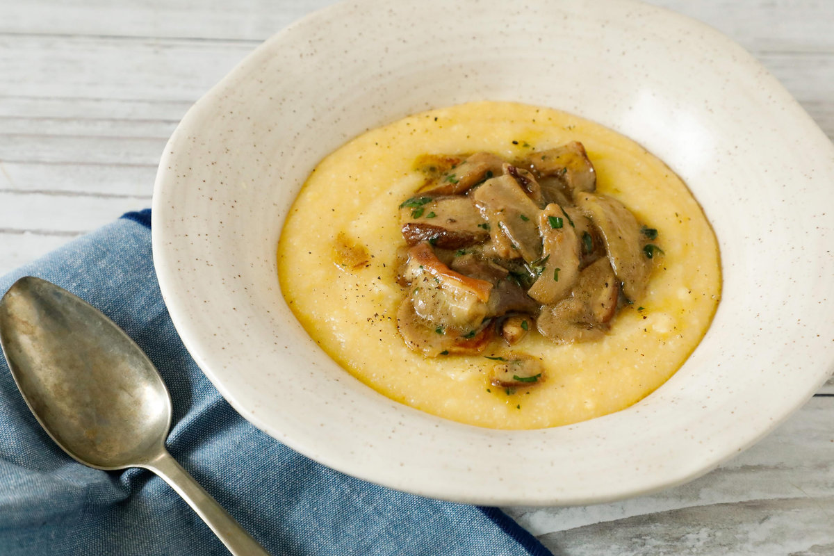 Polenta ai Funghi Porcini