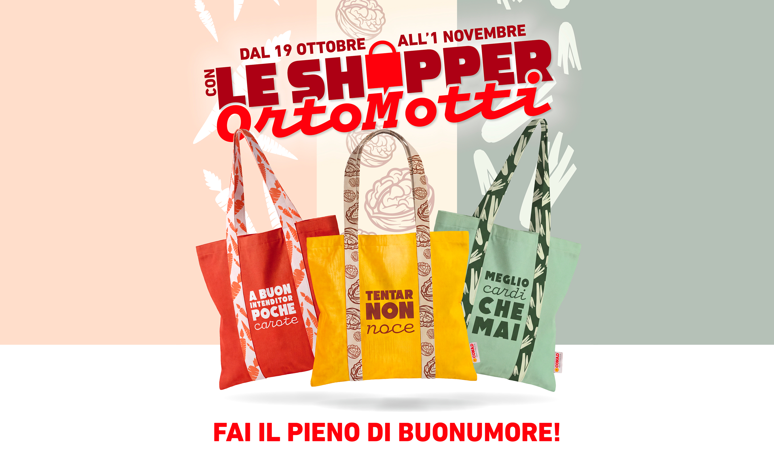 Dal 19 ottobre all’1 novembre, con le Shopper OrtoMotti