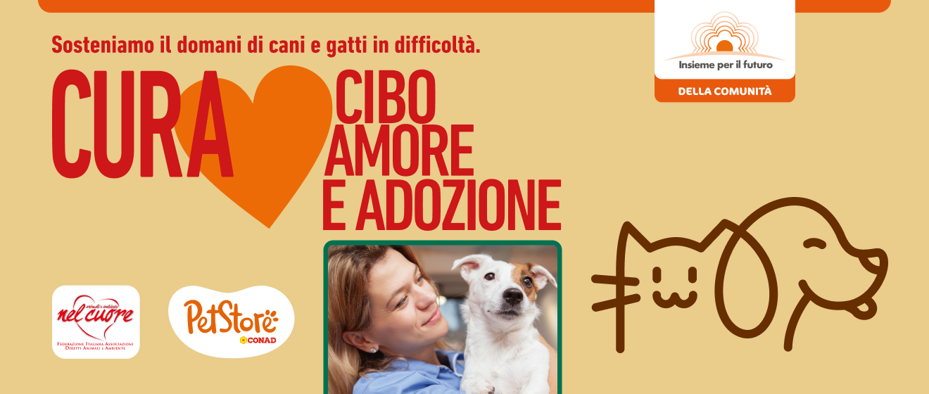 Evento raccolta solidale e adozioni Petstore Conad