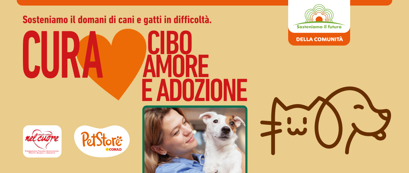 Raccolta solidale e adozioni PetStore Conad