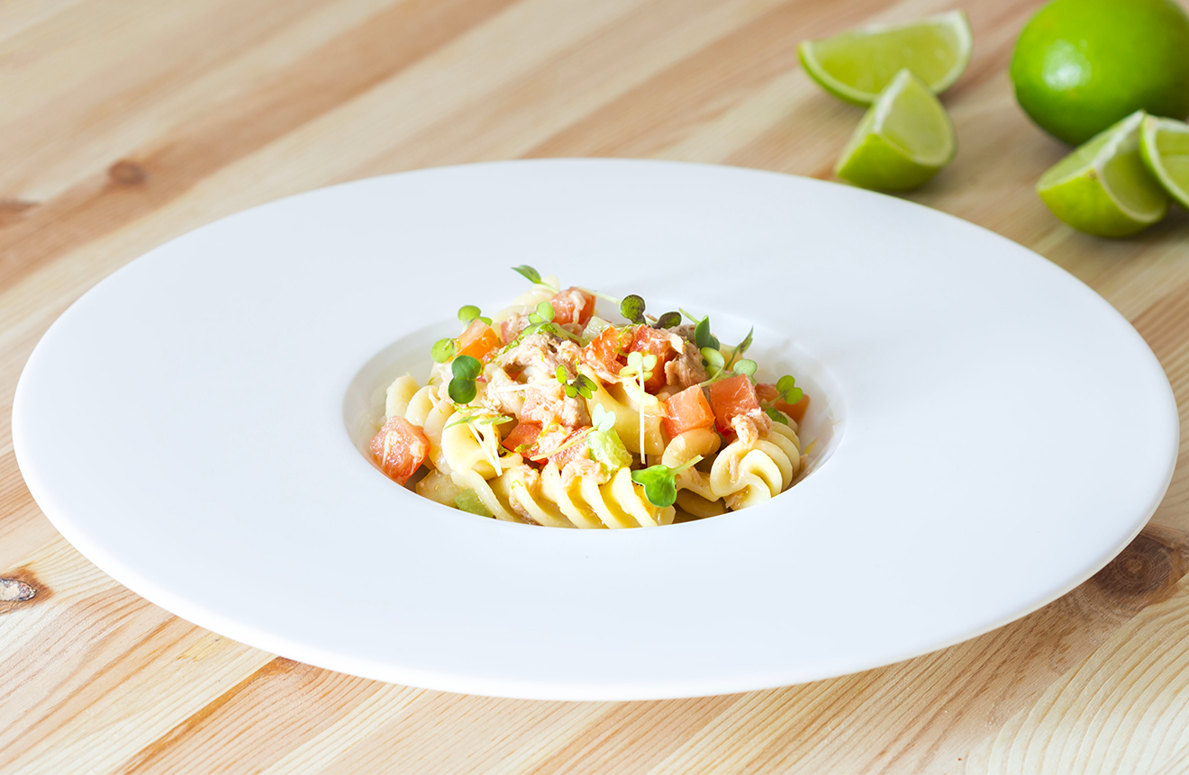 Pasta fredda con tonno e lime