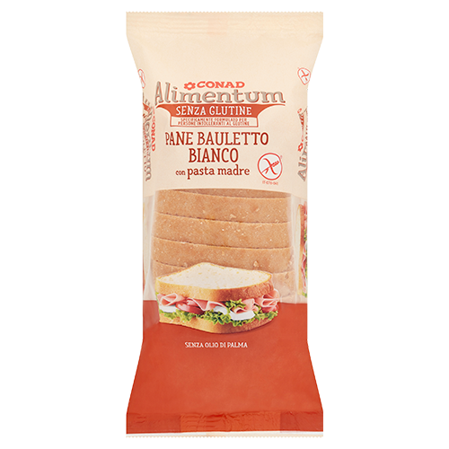 Alimentum Senza Glutine Pane Bauletto Bianco con pasta madre 300 g