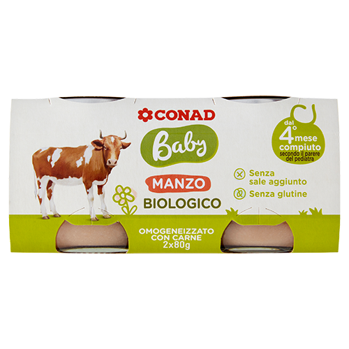 Manzo Biologico Omogeneizzato con carne