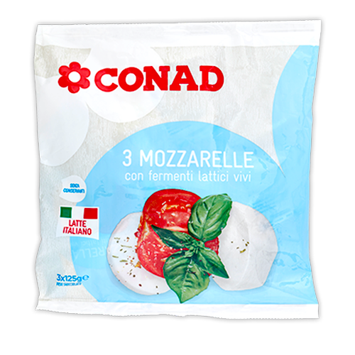 Mozzarelle Conad con fermenti lattici vivi