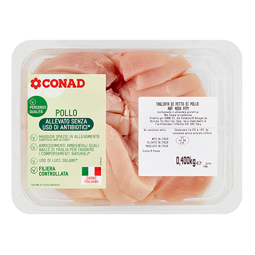 Conad Percorso Qualità Tagliata di petto di pollo