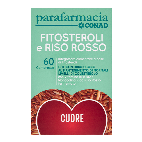 Fitosteroli e riso rosso che contribuiscono al mantenimento di normali livelli di colesterolo 60 compresse