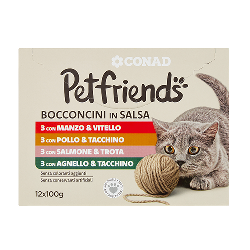 Petfriends Bocconcini in Salsa 12 x 100 g