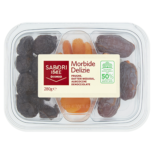 Morbide Delizie Prugne, Datteri Medjoul, Albicocche Denocciolate Sapori & Idee Conad