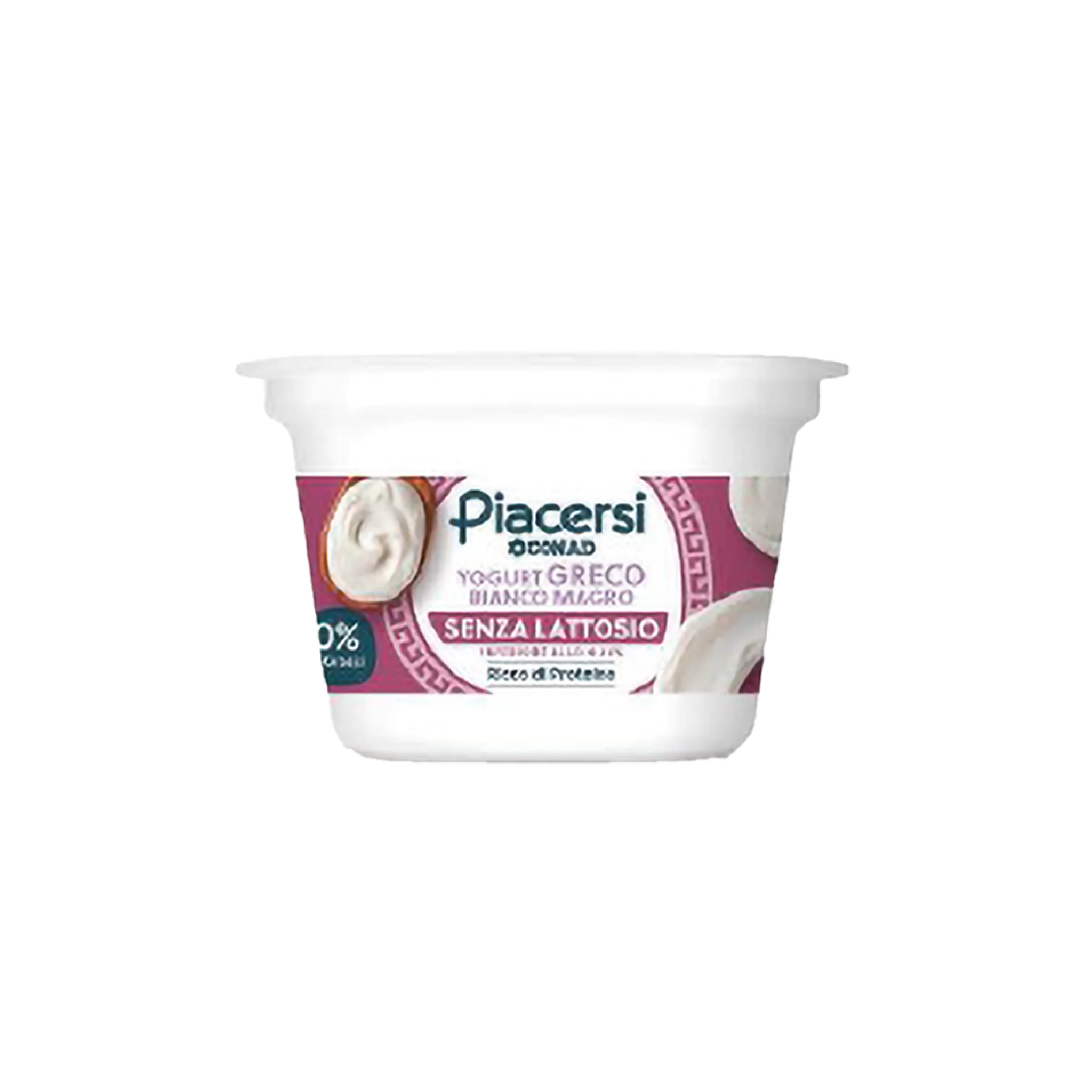 PIACERSI CONAD Yogurt Greco Bianco Magro Senza Lattosio 170 g