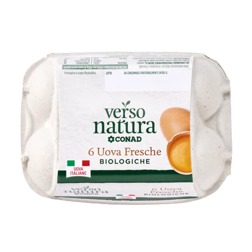 6 Uova Fresche Biologiche Verso Natura Conad