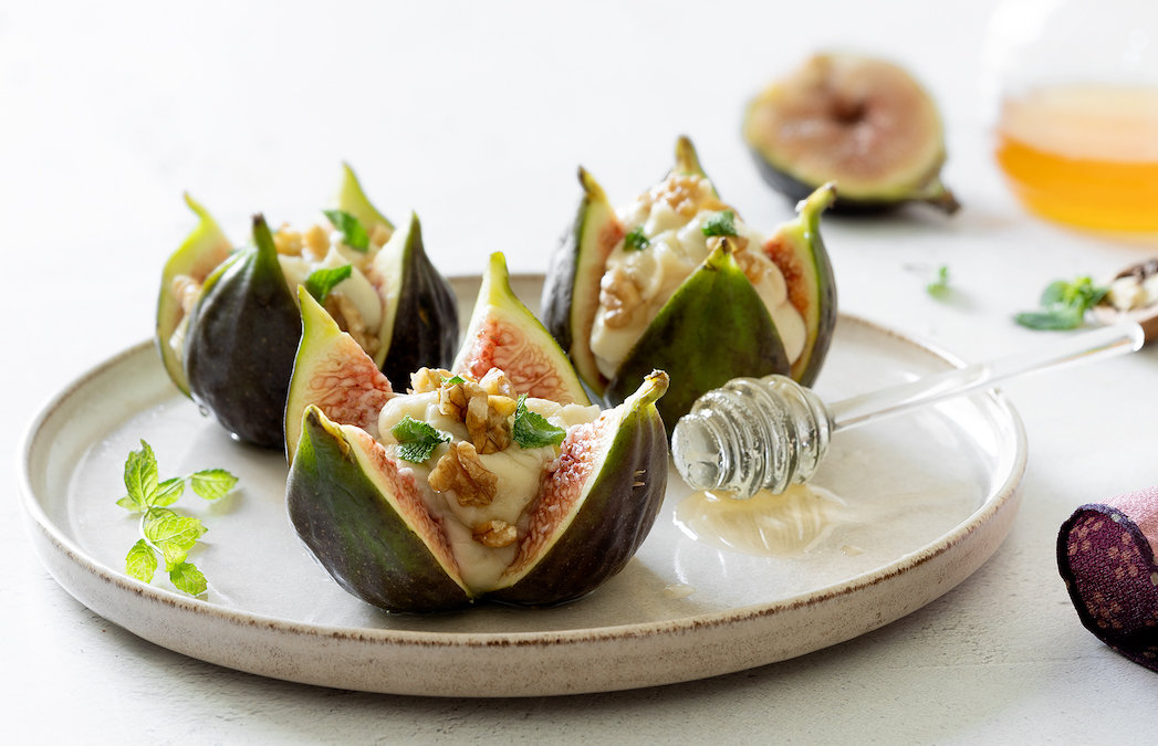 Fichi ripieni con mascarpone, gorgonzola e miele