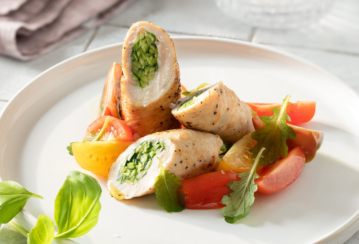 Involtini di pollo e zucchine