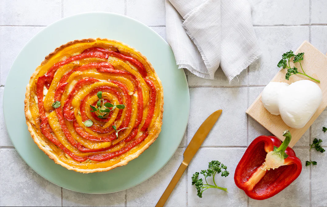 torta-salata-peperoni-mozzarella-robiola
