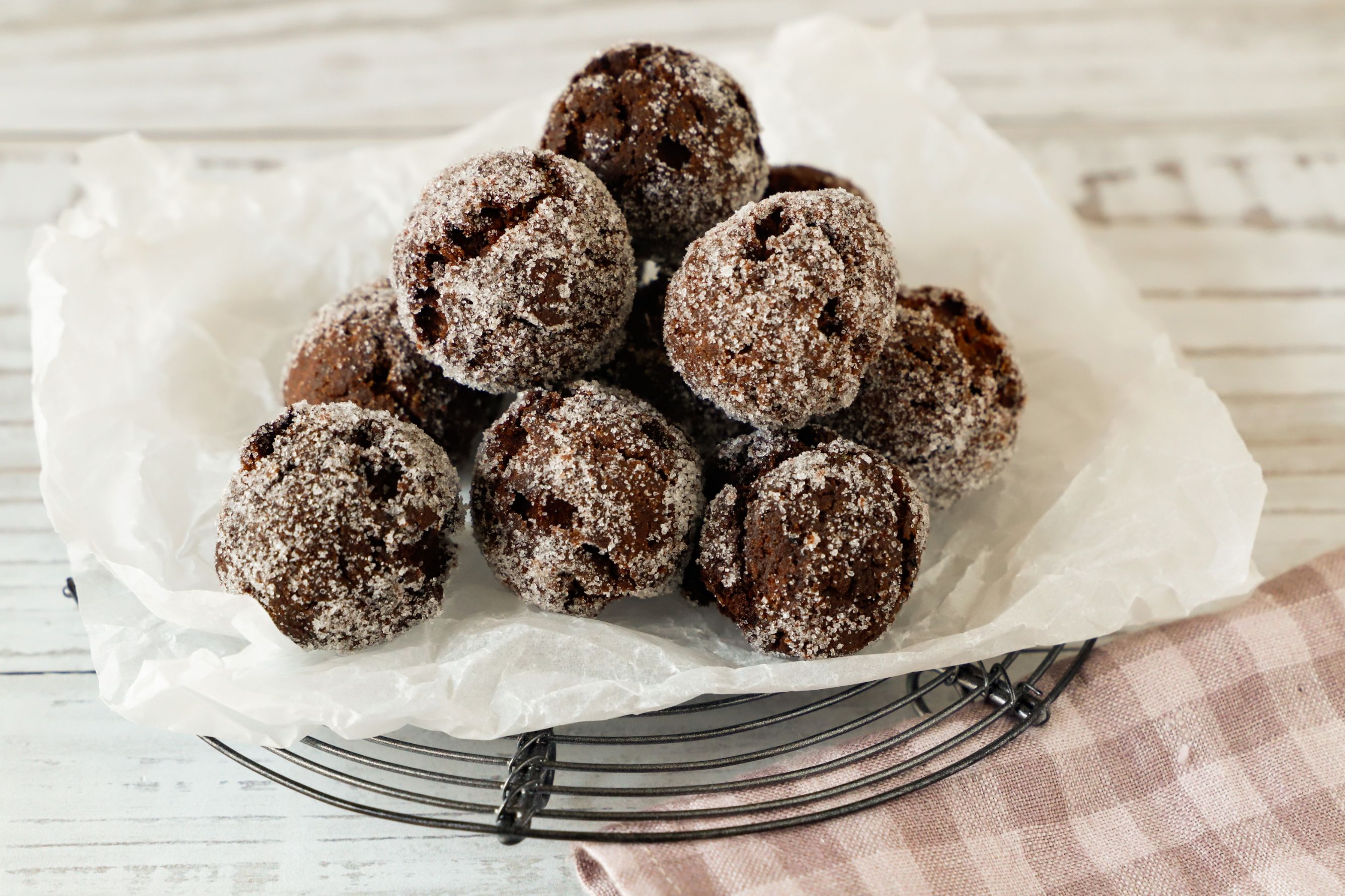 Castagnole di Carnevale al cacao