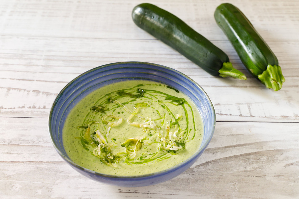 Delicata crema di zucchine e porri