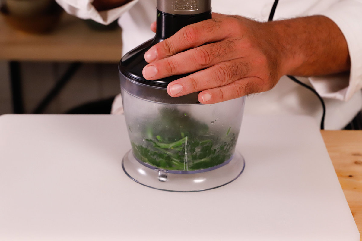 frullare gli spinaci