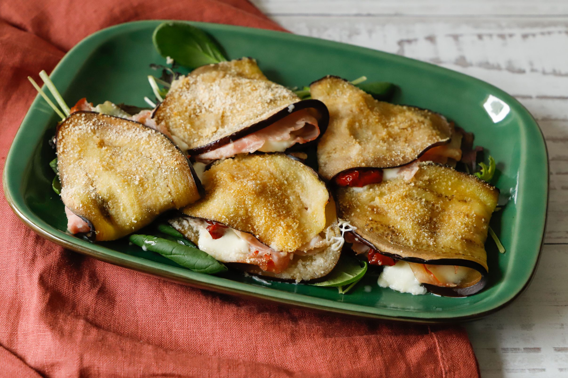 Involtini di melanzane al forno