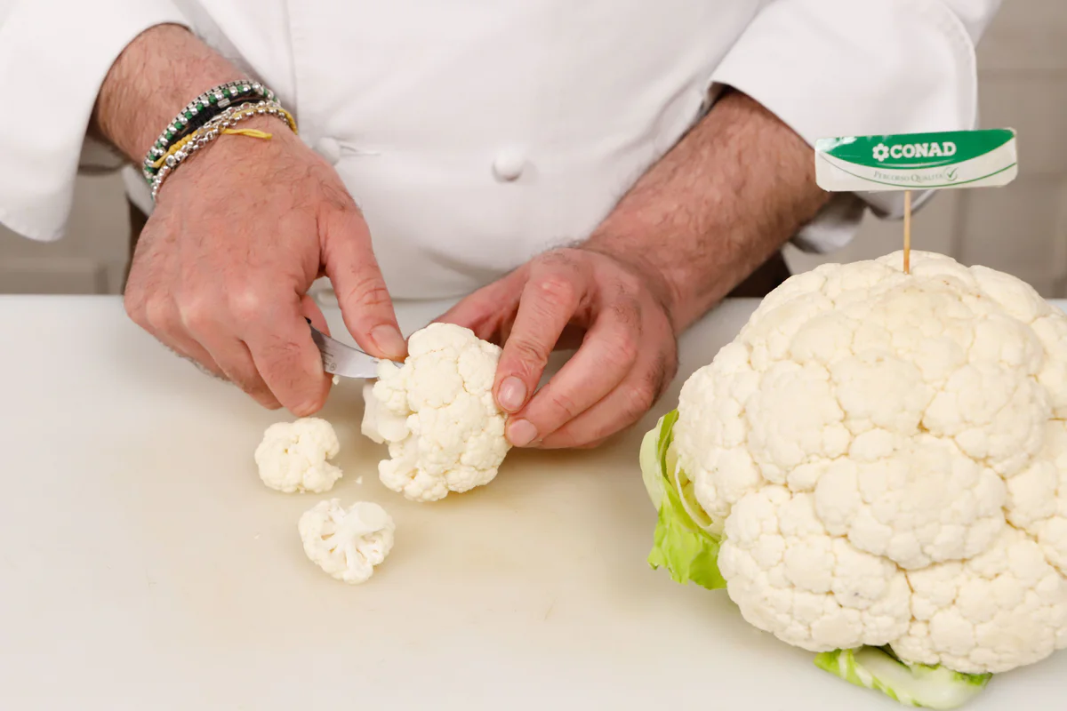 pulire il cavolfiore