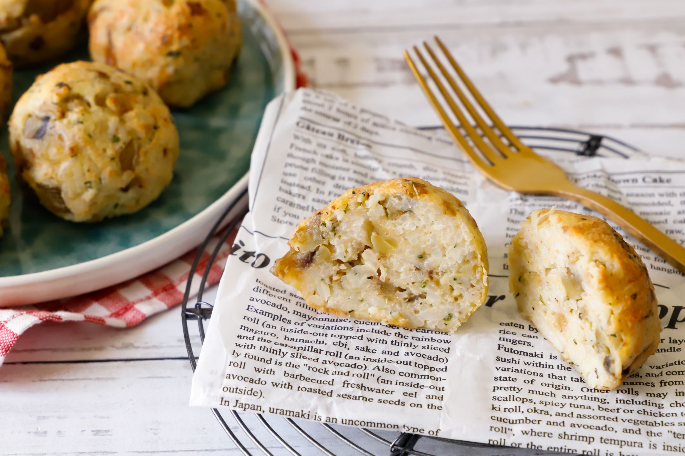 Polpette di riso e melanzane