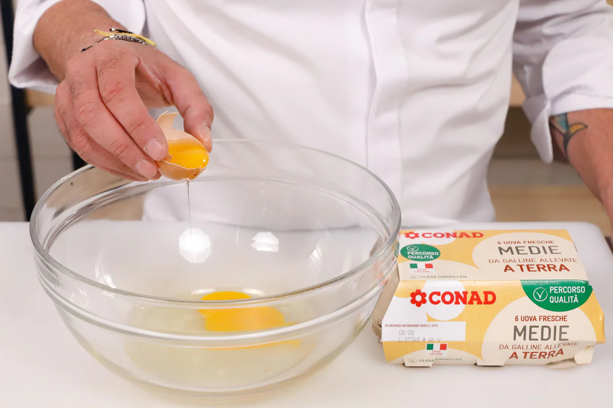 aggiungere olio e acqua