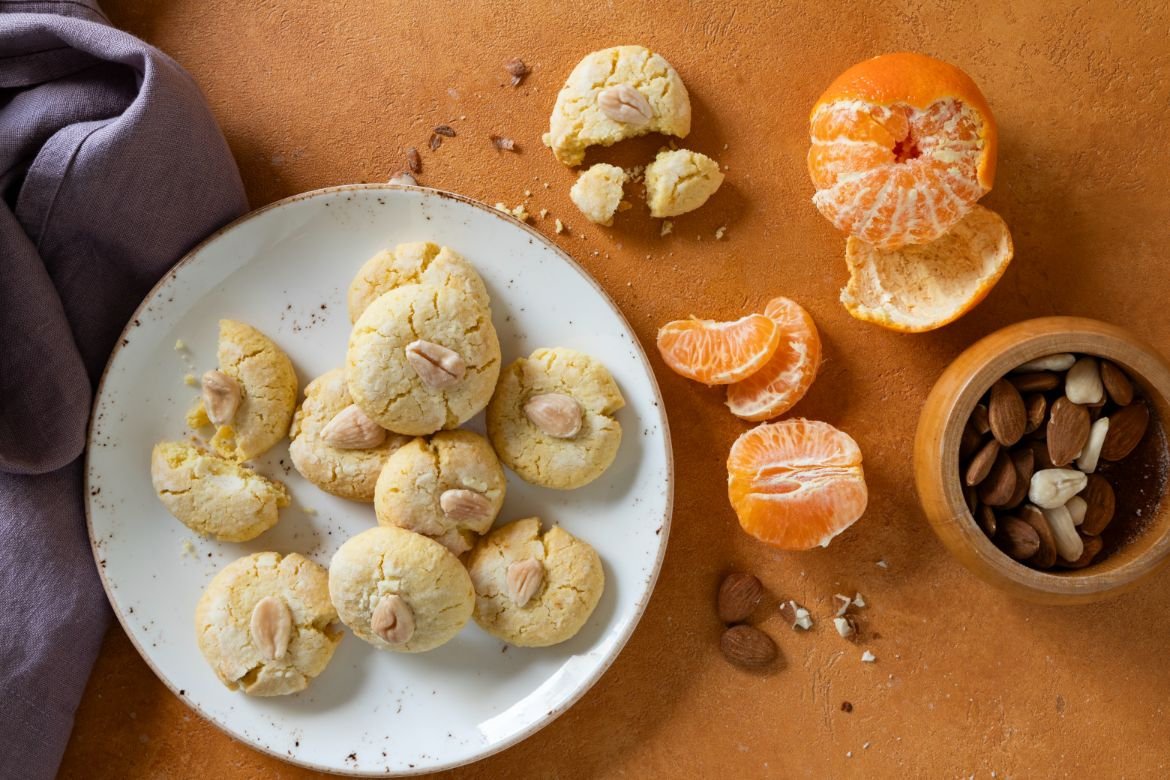 Biscotti alle clementine e mandorle