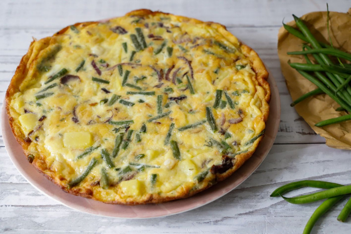 frittata di fagiolini e patate