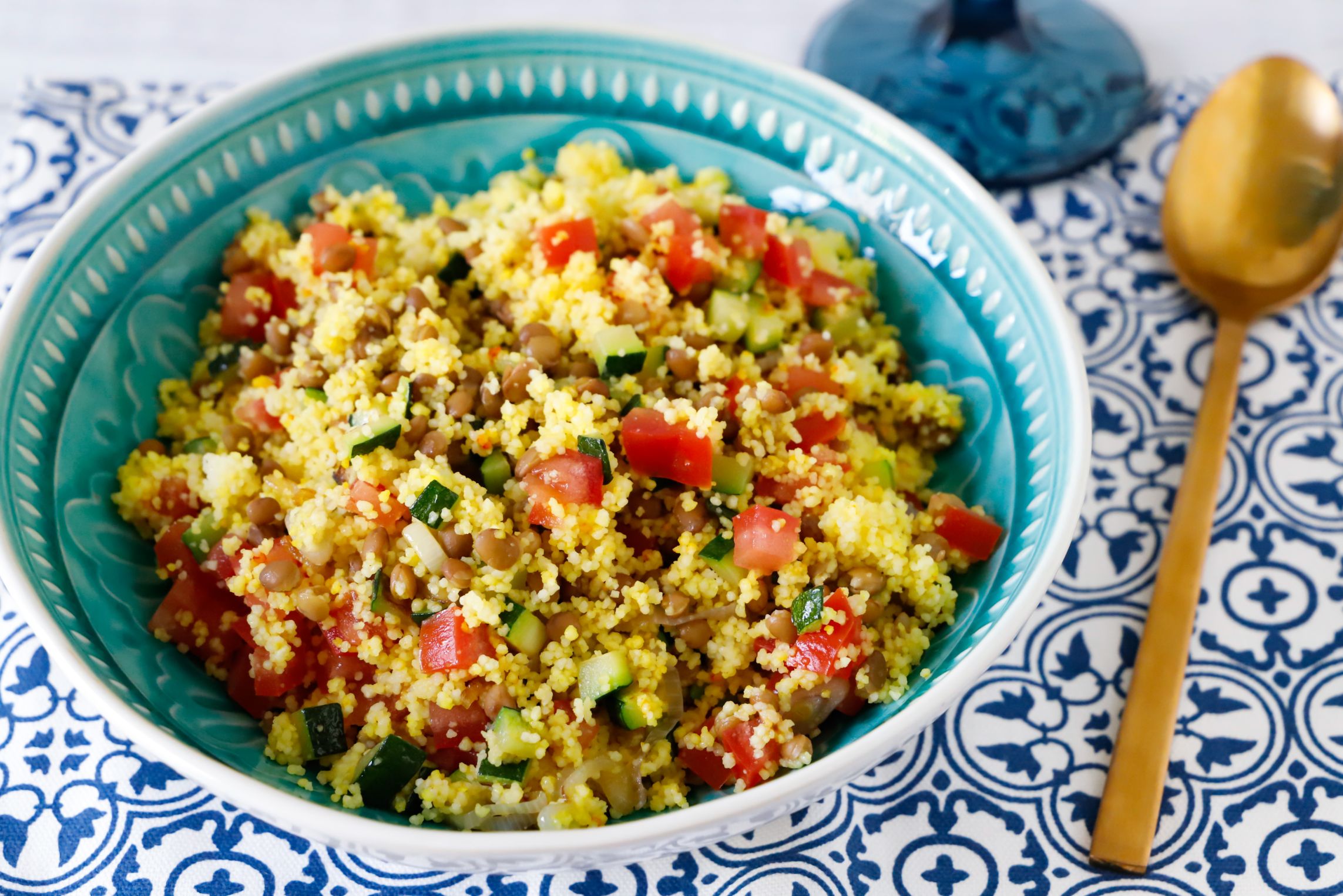 Cous cous con lenticchie e verdure