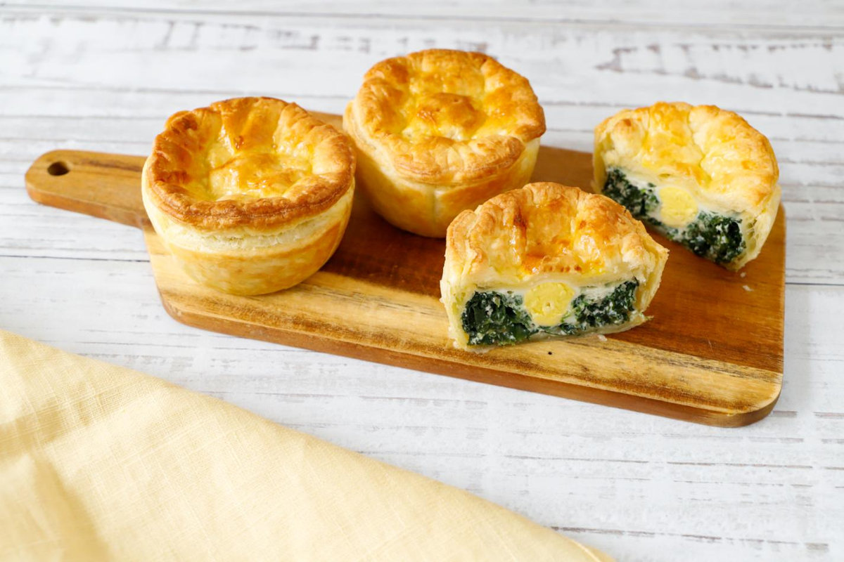Ricetta delle mini pasqualine con uova di quaglia