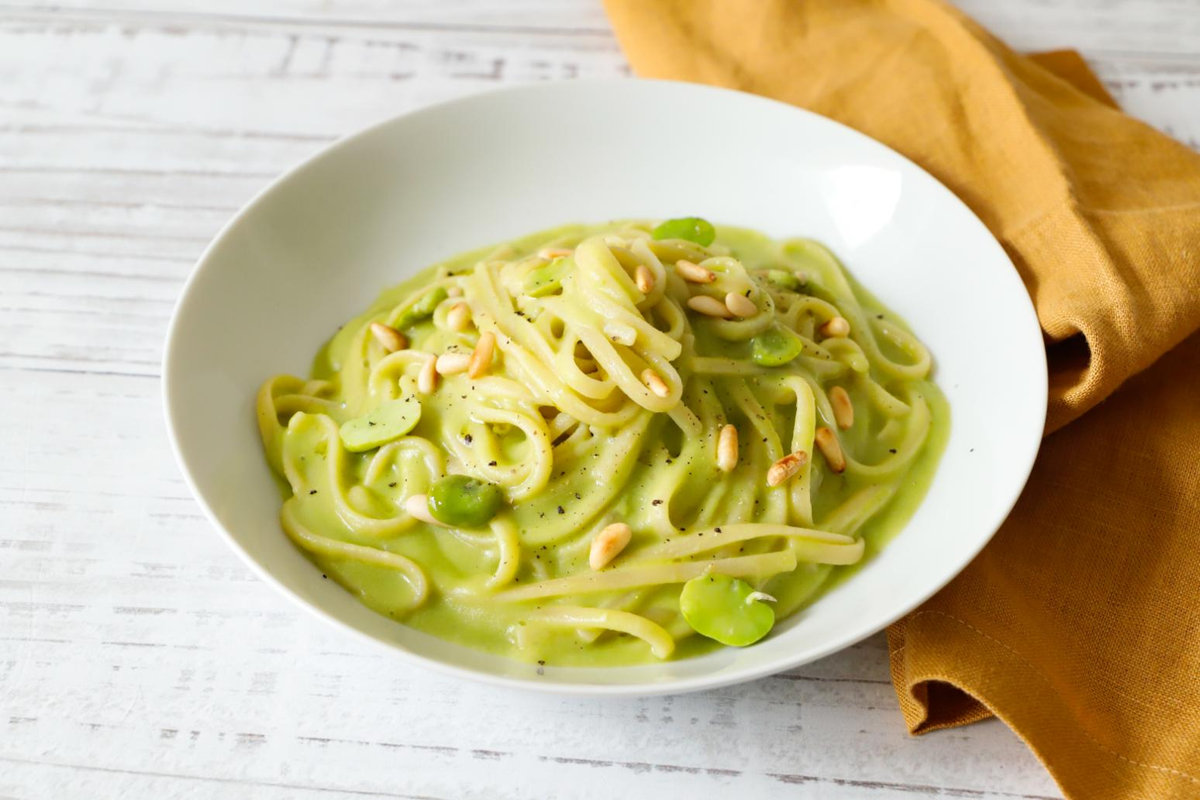 Ricetta della pasta con crema di fave