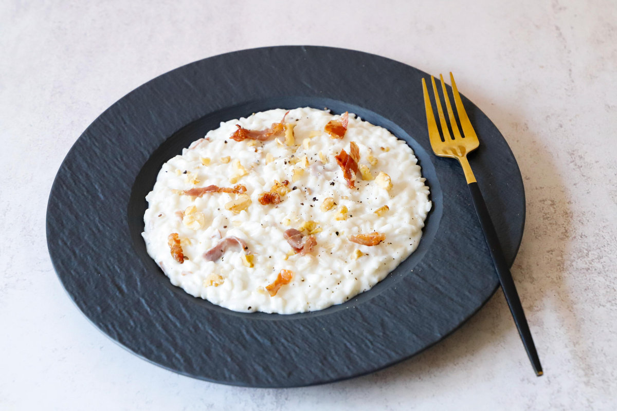 Ricetta del risotto con ricotta e noci
