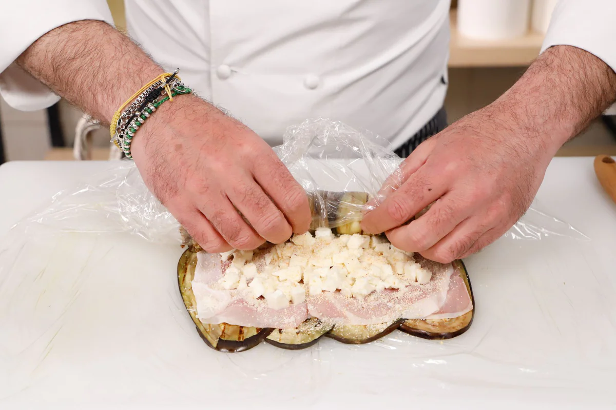 arrotolare e cuocere