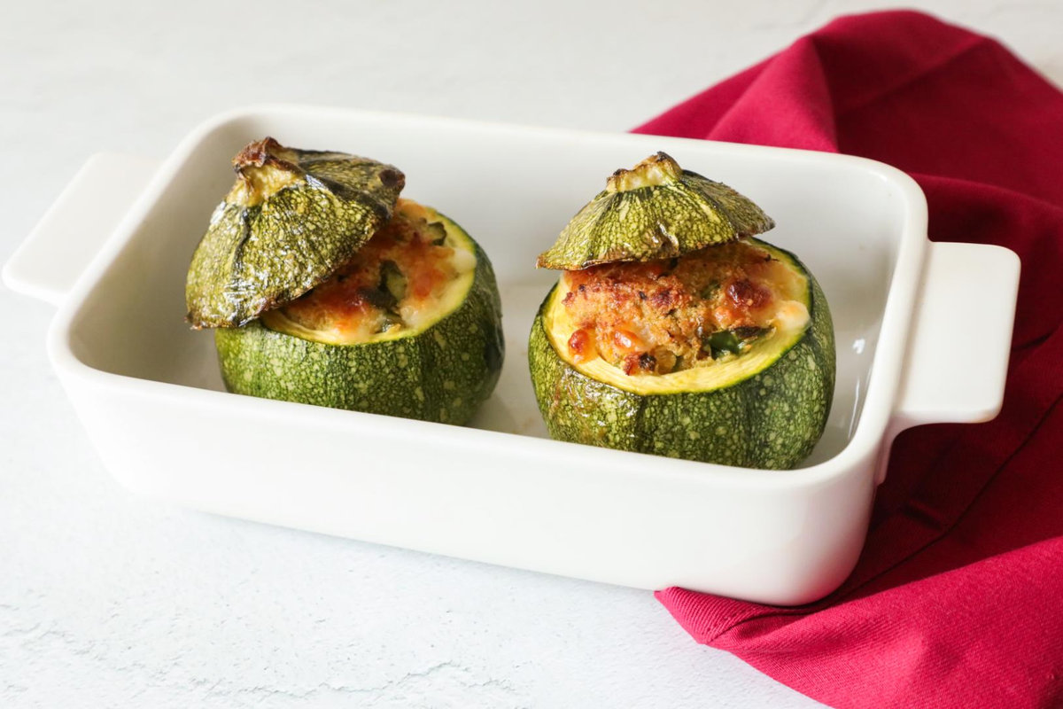 Zucchine tonde ripiene