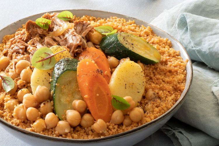 Cous cous di agnello con verdure