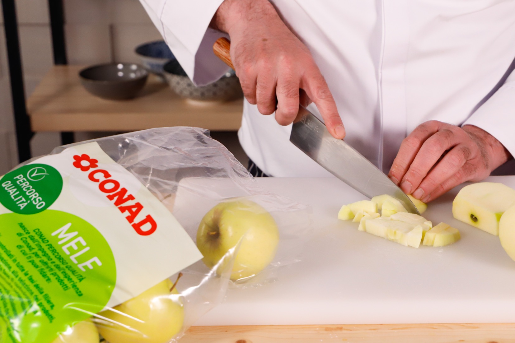 sbucciare le mele