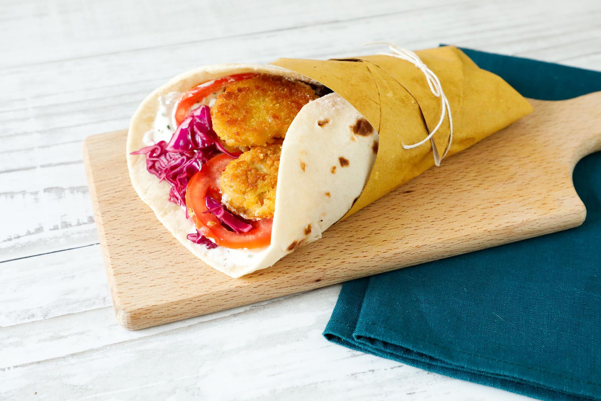Wrap con nuggets vegetali