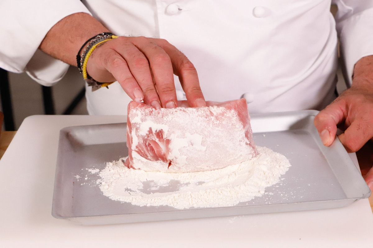 passare l'arista nell'amido di mais