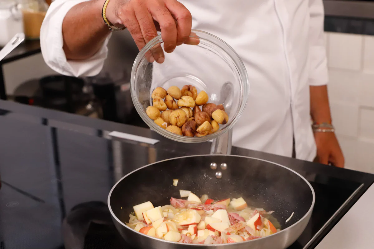 aggiungere le castagne