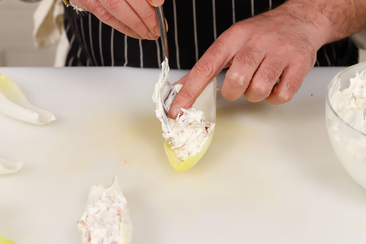 farcire indivia e cuocere