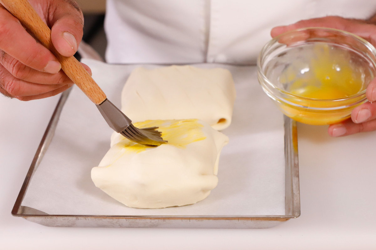 spennellare e cuocere in forno