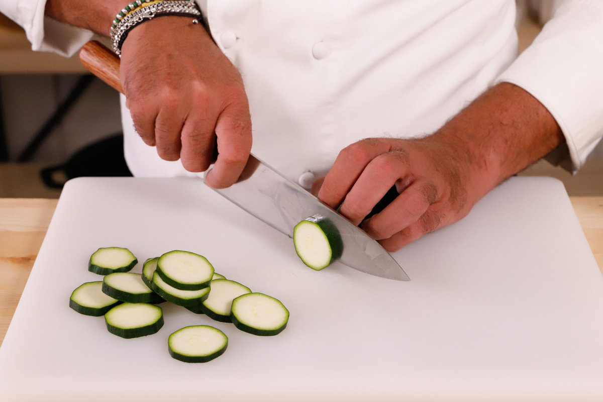 affettare le zucchine