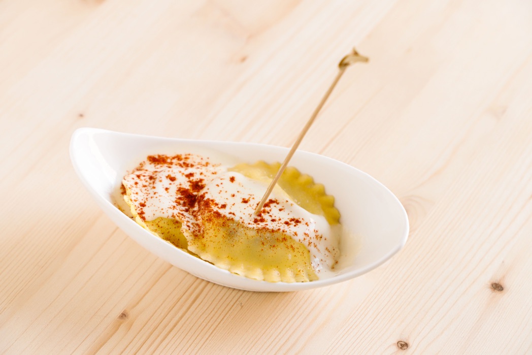 ravioli funghi e asiago