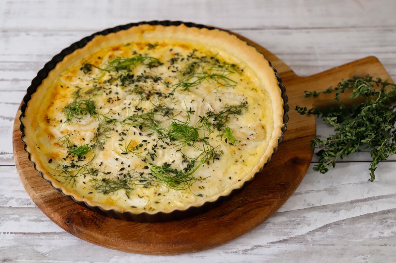 Quiche senza glutine con finocchi e timo