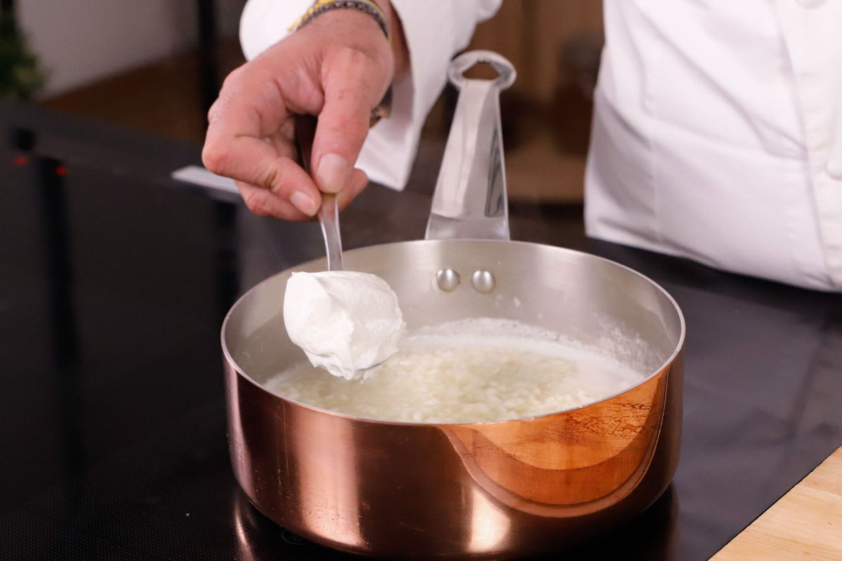 mantecare con lo yogurt