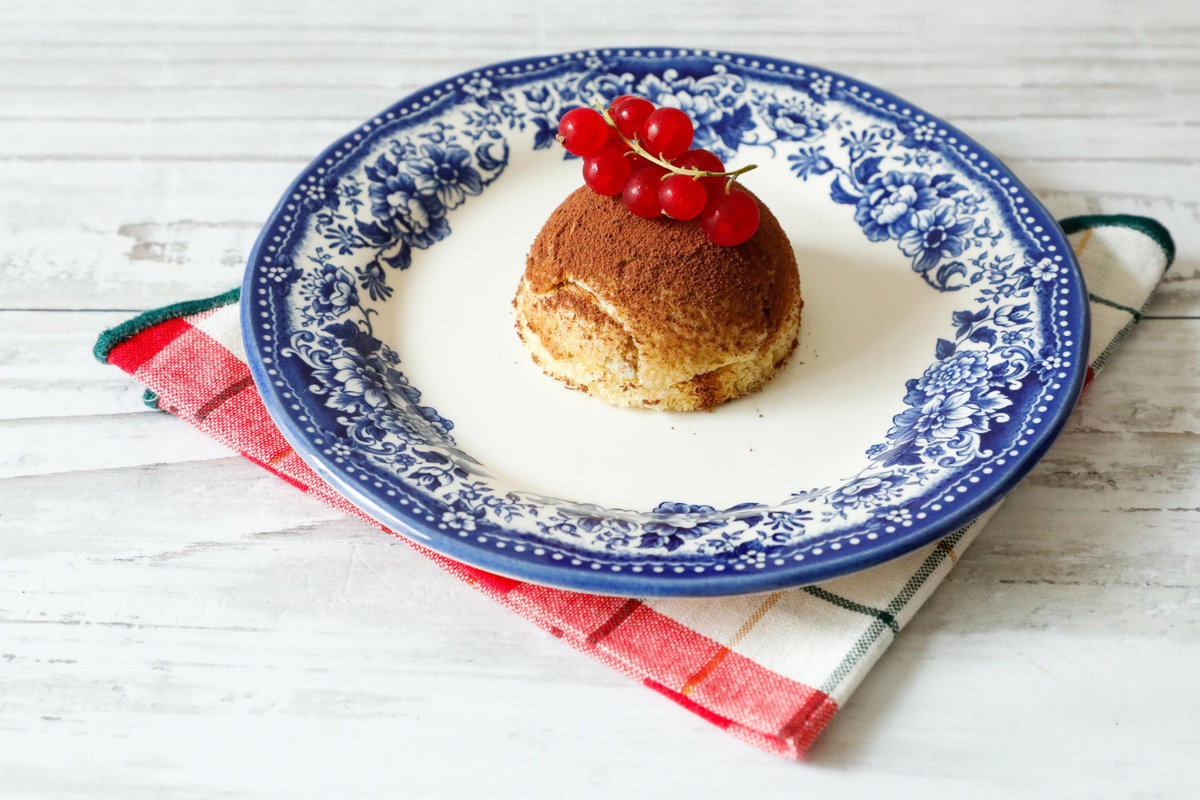 Mini zuccotto con pandoro senza glutine